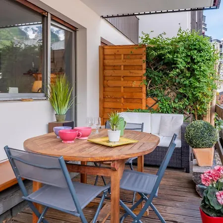 In The Center Of With Views Of Mont Blanc *